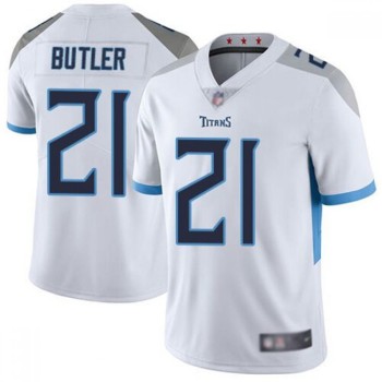 Men's Tennessee Titans #21 Malcolm Butler White Vapor Untouchable Stitched Jersey Men's Tennessee Titans #21 Malcolm Butler White Vapor Untouchable Stitched Jersey