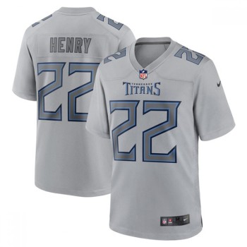 Men's Tennessee Titans #22 Derrick Henry Grey Stitched Jersey Men's Tennessee Titans #22 Derrick Henry Grey Stitched Jersey