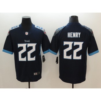 Men's Tennessee Titans #22 Derrick Henry Navy New 2018 Vapor Untouchable Limited Stitched Jersey Men's Tennessee Titans #22 Derrick Henry Navy New 2018 Vapor Untouchable Limited Stitched Jersey