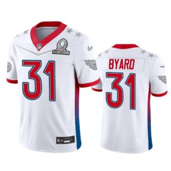 Men's Tennessee Titans #31 Kevin Byard 2022 White Pro Bowl Stitched Jersey Men's Tennessee Titans #31 Kevin Byard 2022 White Pro Bowl Stitched Jersey