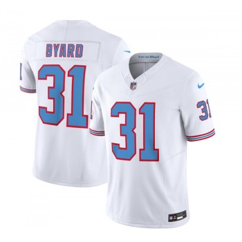 Men's Tennessee Titans #31 Kevin Byard White 2023 F.U.S.E. Vapor Limited Throwback Stitched Football Jersey Men's Tennessee Titans #31 Kevin Byard White 2023 F.U.S.E. Vapor Limited Throwback Stitched Football Jersey