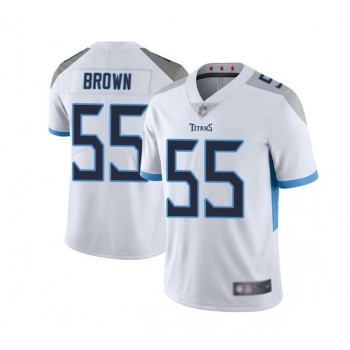 Men's Tennessee Titans #55 Jayon Brown White Vapor Untouchable Limited Stitched Jersey Men's Tennessee Titans #55 Jayon Brown White Vapor Untouchable Limited Stitched Jersey