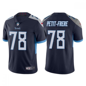 Men's Tennessee Titans #78 Nicholas Petit-Frere Navy Vapor Untouchable Stitched Jersey Men's Tennessee Titans #78 Nicholas Petit-Frere Navy Vapor Untouchable Stitched Jersey