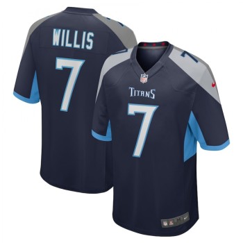 Men's Tennessee Titans #7 Malik Willis Navy Vapor Untouchable Stitched Jersey Men's Tennessee Titans #7 Malik Willis Navy Vapor Untouchable Stitched Jersey