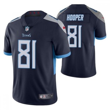 Men's Tennessee Titans #81 Austin Hooper Navy Vapor Untouchable Stitched Jersey Men's Tennessee Titans #81 Austin Hooper Navy Vapor Untouchable Stitched Jersey