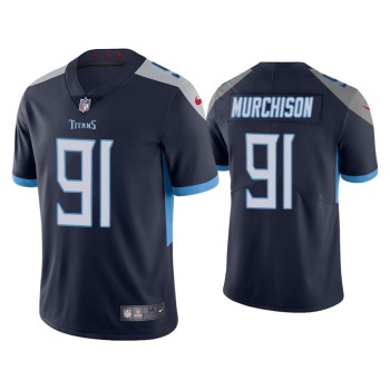 Men's Tennessee Titans #91 Larrell Murchison Navy Vapor Untouchable Stitched Jersey Men's Tennessee Titans #91 Larrell Murchison Navy Vapor Untouchable Stitched Jersey