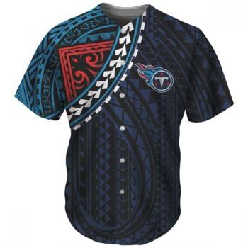 Men's Tennessee Titans Navy Baseball Jersey Men's Tennessee Titans Navy Baseball Jersey