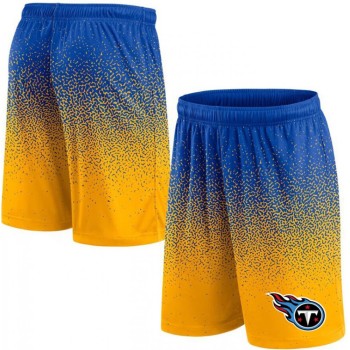 Men's Tennessee Titans Royal/Yellow Ombre Shorts Men's Tennessee Titans Royal/Yellow Ombre Shorts