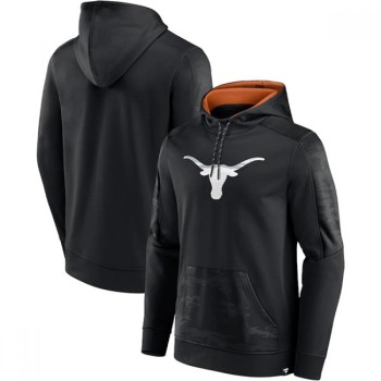 Men's Texas Longhorns Black On The Ball Pullover Hoodie Men's Texas Longhorns Black On The Ball Pullover Hoodie