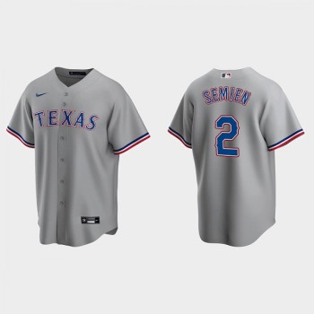 Men's Texas Rangers #2 Marcus Semien Grey Cool Base Stitched Baseball Jersey Men's Texas Rangers #2 Marcus Semien Grey Cool Base Stitched Baseball Jersey