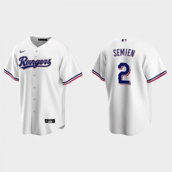 Men's Texas Rangers #2 Marcus Semien White Cool Base Stitched Baseball Jersey Men's Texas Rangers #2 Marcus Semien White Cool Base Stitched Baseball Jersey
