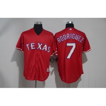 Men's Texas Rangers #7 ivan Rodriguez Red Cool Base Stitched MLB Jersey Men's Texas Rangers #7 ivan Rodriguez Red Cool Base Stitched MLB Jersey