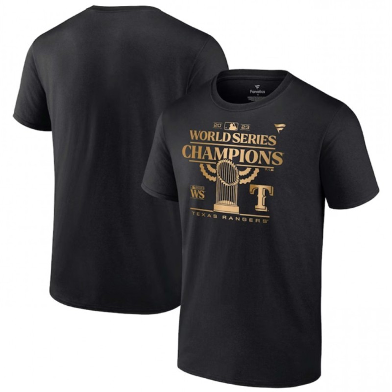 Men's Texas Rangers Black 2023 World Series Champions Big & Tall Parade T-Shirt Men's Texas Rangers Black 2023 World Series Champions Big & Tall Parade T-Shirt