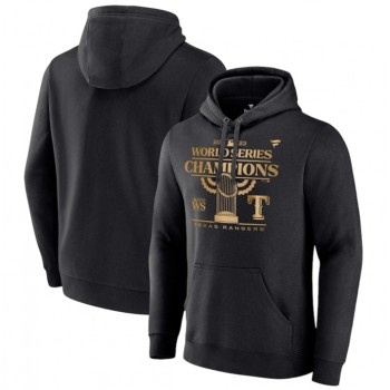 Men's Texas Rangers Black 2023 World Series Champions Parade Pullover Hoodie Men's Texas Rangers Black 2023 World Series Champions Parade Pullover Hoodie