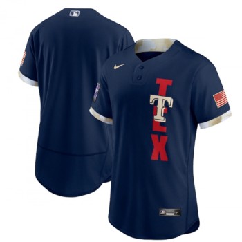 Men's Texas Rangers Blank 2021 Navy All-Star Flex Base Stitched MLB Jersey Men's Texas Rangers Blank 2021 Navy All-Star Flex Base Stitched MLB Jersey