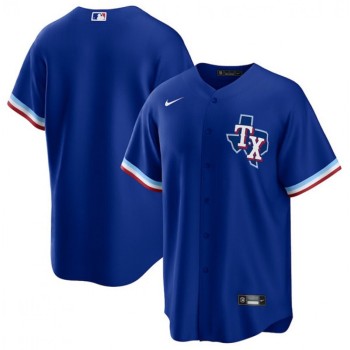 Men's Texas Rangers Blank Royal Stitched Baseball Jersey Men's Texas Rangers Blank Royal Stitched Baseball Jersey