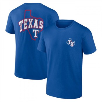 Men's Texas Rangers Blue Iconic Bring It T-Shirt Men's Texas Rangers Blue Iconic Bring It T-Shirt