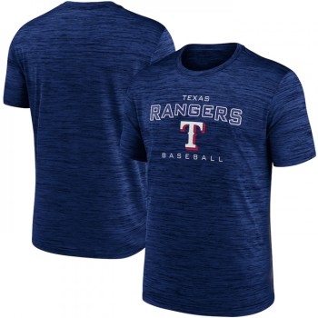 Men's Texas Rangers Blue Velocity Practice Performance T-Shirt Men's Texas Rangers Blue Velocity Practice Performance T-Shirt