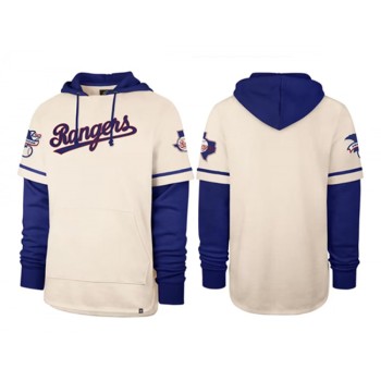 Men's Texas Rangers Cream Pullover Hoodie Men's Texas Rangers Cream Pullover Hoodie