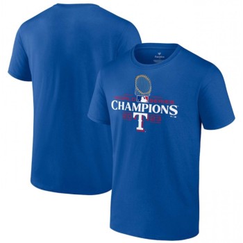 Men's Texas Rangers Royal 2023 World Series Champions T-Shirt Men's Texas Rangers Royal 2023 World Series Champions T-Shirt