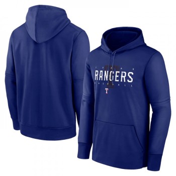 Men's Texas Rangers Royal Pregame Performance Pullover Hoodie Men's Texas Rangers Royal Pregame Performance Pullover Hoodie