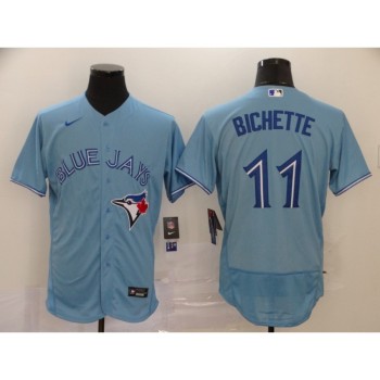 Men's Toronto Blue Jays #11 Bo Bichette Blue Flex Base Stitched MLB Jersey Men's Toronto Blue Jays #11 Bo Bichette Blue Flex Base Stitched MLB Jersey