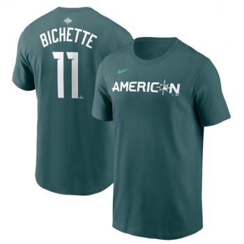 Men's Toronto Blue Jays #11 Bo Bichette Teal 2023 All-star Name & Number T-Shirt Men's Toronto Blue Jays #11 Bo Bichette Teal 2023 All-star Name & Number T-Shirt