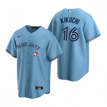 Men's Toronto Blue Jays #16 Yusei Kikuchi Light Blue Cool Base Stitched Jersey Men's Toronto Blue Jays #16 Yusei Kikuchi Light Blue Cool Base Stitched Jersey