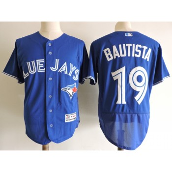 Men's Toronto Blue Jays #19 Jose Bautista Blue Elite Stitched MLB Jersey Men's Toronto Blue Jays #19 Jose Bautista Blue Elite Stitched MLB Jersey