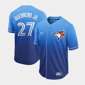 Men's Toronto Blue Jays #27 Vladimir Guerrero Jr. Blue Fade Stitched MLB Jersey Men's Toronto Blue Jays #27 Vladimir Guerrero Jr. Blue Fade Stitched MLB Jersey