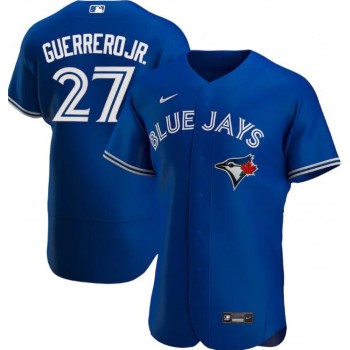 Men's Toronto Blue Jays #27 Vladimir Guerrero Jr. Blue Flex Base Stitched Jersey Men's Toronto Blue Jays #27 Vladimir Guerrero Jr. Blue Flex Base Stitched Jersey