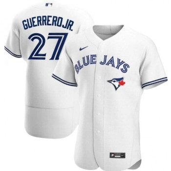 Men's Toronto Blue Jays #27 Vladimir Guerrero Jr. White Flex Base Stitched Jersey Men's Toronto Blue Jays #27 Vladimir Guerrero Jr. White Flex Base Stitched Jersey