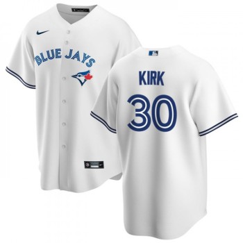 Men's Toronto Blue Jays #30 Alejandro Kirk White Cool Base Stitched Jersey Men's Toronto Blue Jays #30 Alejandro Kirk White Cool Base Stitched Jersey