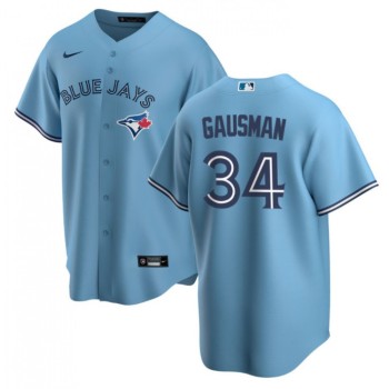 Men's Toronto Blue Jays #34 Kevin Gausman Light Blue Cool Base Stitched Jersey Men's Toronto Blue Jays #34 Kevin Gausman Light Blue Cool Base Stitched Jersey