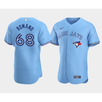 Men's Toronto Blue Jays #68 Jordan Romano Blue Flex Base Stitched Baseball Jersey Men's Toronto Blue Jays #68 Jordan Romano Blue Flex Base Stitched Baseball Jersey
