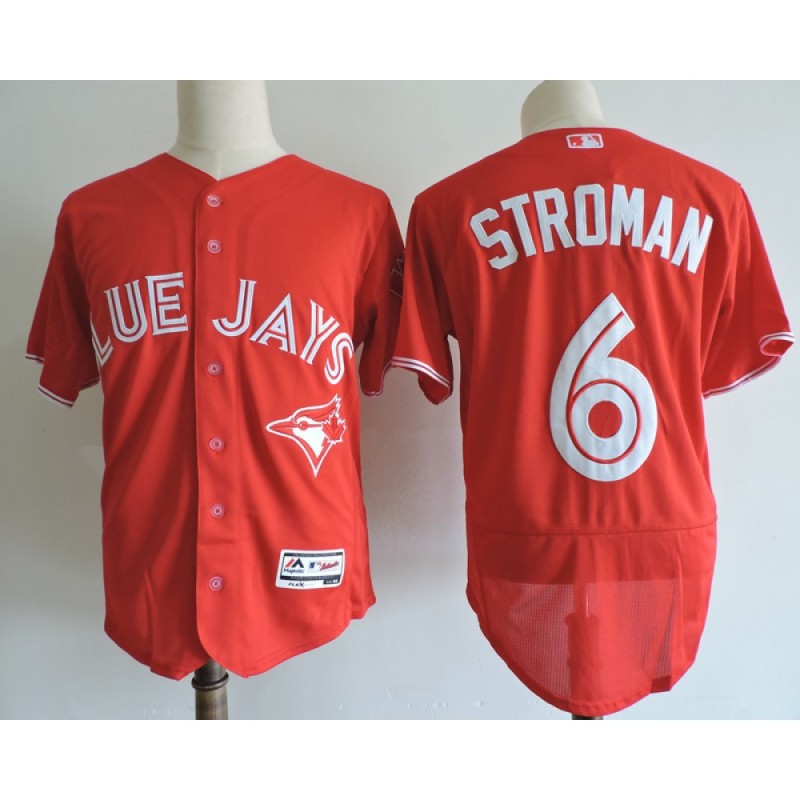 Men's Toronto Blue Jays #6 Marcus Stroman Red Elite Stitched MLB Jersey Men's Toronto Blue Jays #6 Marcus Stroman Red Elite Stitched MLB Jersey