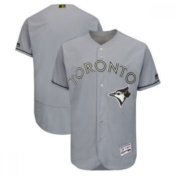 Men's Toronto Blue Jays Blank Gray 2018 Memorial Day Flexbase Stitched MLB Jersey Men's Toronto Blue Jays Blank Gray 2018 Memorial Day Flexbase Stitched MLB Jersey