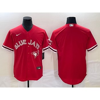Men's Toronto Blue Jays Blank Red Cool Base Stitched Jersey Men's Toronto Blue Jays Blank Red Cool Base Stitched Jersey