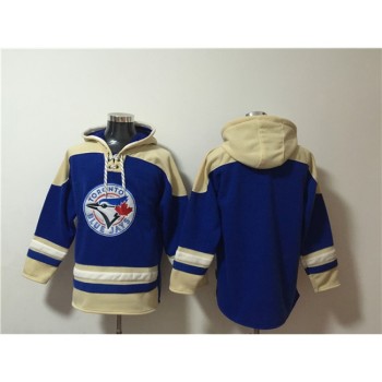 Men's Toronto Blue Jays Blank Royal Ageless Must-Have Lace-Up Pullover Hoodie Men's Toronto Blue Jays Blank Royal Ageless Must-Have Lace-Up Pullover Hoodie