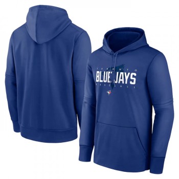 Men's Toronto Blue Jays Blue 2022 Therma Performance Pullover Hoodie Men's Toronto Blue Jays Blue 2022 Therma Performance Pullover Hoodie