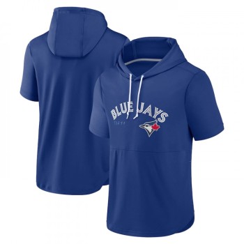 Men's Toronto Blue Jays Royal Sideline Training Hooded Performance T-Shirt Men's Toronto Blue Jays Royal Sideline Training Hooded Performance T-Shirt