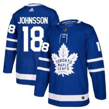 Men's Toronto Maple Leafs #18 Andreas Johnsson Blue Stitched NHL Jersey Men's Toronto Maple Leafs #18 Andreas Johnsson Blue Stitched NHL Jersey