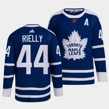 Men's Toronto Maple Leafs #44 Morgan Rielly Blue 2022-23 Reverse Retro Stitched Jersey Men's Toronto Maple Leafs #44 Morgan Rielly Blue 2022-23 Reverse Retro Stitched Jersey