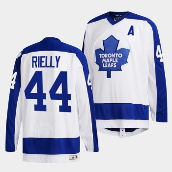 Men's Toronto Maple Leafs #44 Morgan Rielly White Classics Primary Logo Stitched Jersey Men's Toronto Maple Leafs #44 Morgan Rielly White Classics Primary Logo Stitched Jersey