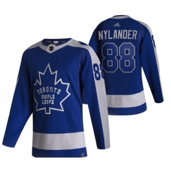 Men's Toronto Maple Leafs #88 William Nylander 2020/2021 Blue Reverse Retro Special Edition Stitched Jersey Men's Toronto Maple Leafs #88 William Nylander 2020/2021 Blue Reverse Retro Special Edition Stitched Jersey