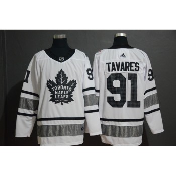 Men's Toronto Maple Leafs #91 John Tavares White 2019 NHL All-Star Game Jersey Men's Toronto Maple Leafs #91 John Tavares White 2019 NHL All-Star Game Jersey
