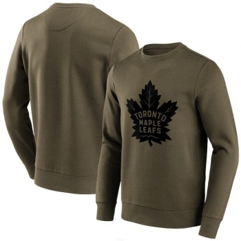 Men's Toronto Maple Leafs Green Iconic Preferred Logo Graphic Crew Sweatshirt Men's Toronto Maple Leafs Green Iconic Preferred Logo Graphic Crew Sweatshirt