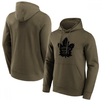 Men's Toronto Maple Leafs Khaki Iconic Preferred Logo Graphic Hoodie Men's Toronto Maple Leafs Khaki Iconic Preferred Logo Graphic Hoodie