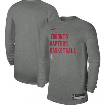 Men's Toronto Raptors Heather Gray 2023/24 Legend On-Court Practice Long Sleeve T-Shirt Men's Toronto Raptors Heather Gray 2023/24 Legend On-Court Practice Long Sleeve T-Shirt