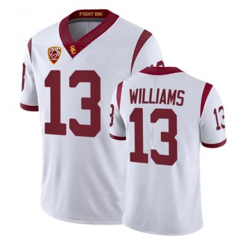 Men's USC Trojans #13 Caleb Williams White Stitched Jersey Men's USC Trojans #13 Caleb Williams White Stitched Jersey